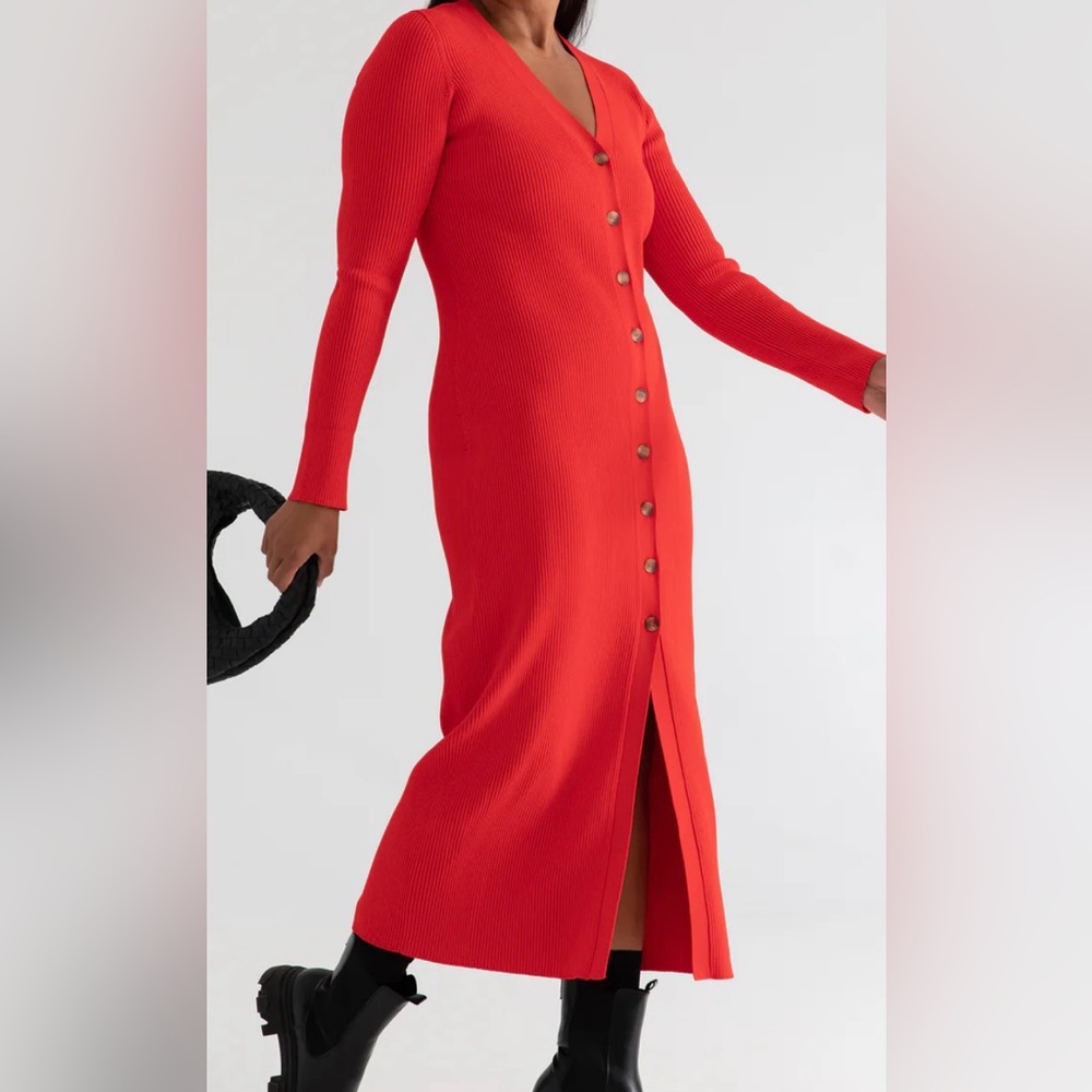 Kada Sweater Duster Midi Dress